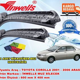 Inwells Toyota Corolla 2001-2006 Muz Silecek Takımı