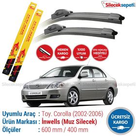 Inwells Toyota Corolla 2002-2006 Muz Silecek Takımı