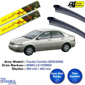 Inwells Toyota Corolla 2002-2006 Muz Silecek Takımı