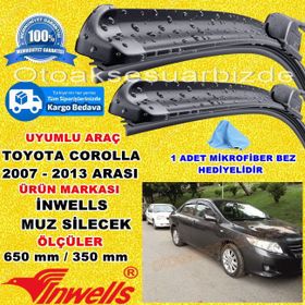 Inwells Toyota Corolla 2007-2013 Muz Silecek Takımı