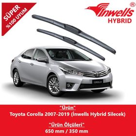 Inwells Toyota Corolla 2007-2017 Muz Silecek Takımı