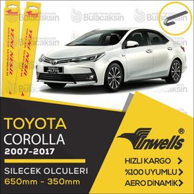 Inwells Toyota Corolla 2007 2017 Ön Muz Silecek Takımı