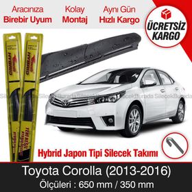 Inwells Toyota Corolla 2013-2016 Muz Silecek Takımı