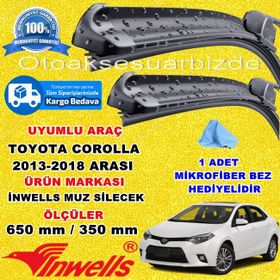 Inwells Toyota Corolla 2013-2019 Muz Silecek Takımı