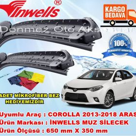 Inwells Toyota Corolla 2013-2019 Muz Silecek Takımı