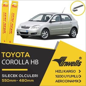 İnwells Toyota Corolla HB 2002-2006 Arası Ön Silecek Takımı