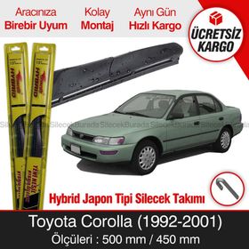 Inwells Toyota Corolla Hybrid 1992-2001 Silecek Takımı