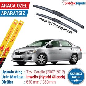 Inwells Toyota Corolla Hybrid 2007-2012 Silecek Takımı
