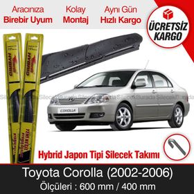 Inwells Toyota Corolla Sedan Hybrid 2002-2006 Silecek Takımı