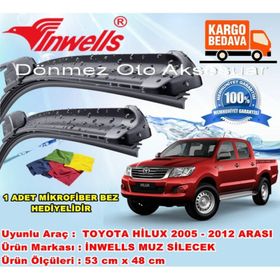 Inwells Toyota Hilux 2005-2012 Muz Silecek Takımı