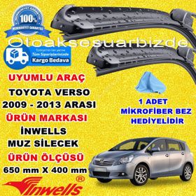 Inwells Toyota Verso 2009 2013 Ön Muz Silecek Takımı