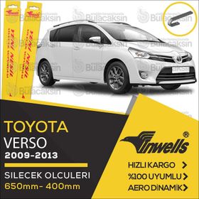 Inwells Toyota Verso 2009 2013 Ön Muz Silecek Takımı