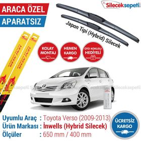 Inwells Toyota Verso Hybrid 2009-2013 Silecek Takımı