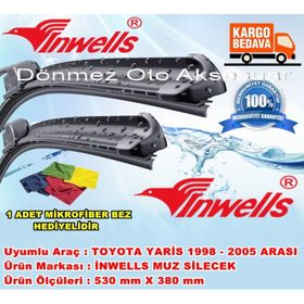 Inwells Toyota Yaris 1998-2005 Muz Silecek Takımı