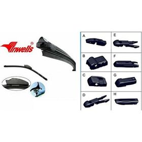 İnwells Üniversal 8 Aparatlı 53 cm Muz Tipi Silecek