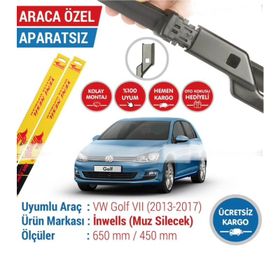 Inwells Volkswagen Golf 7 2013-2017 Muz Silecek Takımı