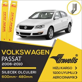 Inwells Volkswagen Passat 2006-2010 B6 Muz Silecek Takımı