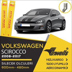 Inwells Volkswagen Scirocco 2008-2017 Muz Silecek Takımı