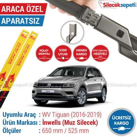Inwells Volkswagen Tiguan 2016-2019 Muz Silecek Takımı