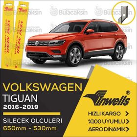Inwells Volkswagen Tiguan 2016-2019 Muz Silecek Takımı
