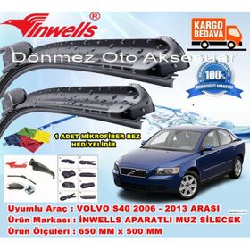 Inwells Volvo S40 2006-2013 Muz Silecek Takımı