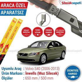 Inwells Volvo S40 2006-2013 Muz Silecek Takımı