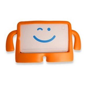 iPad 10.2 7.Nesil Karakter Silikon - Turuncu Tablet Kılıfı