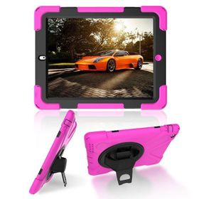 İPad 2-İPad 3-İPad 4-Shockproof 3 Katmanlı Standlı Zırh Kılıf