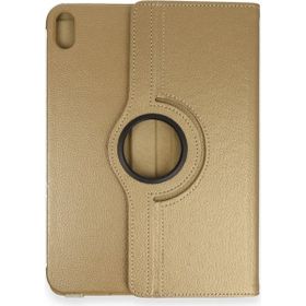 iPad 2022 10.9 10.Nesil 360 Deri - Gold Tablet Kılıfı