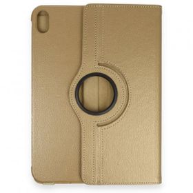 iPad 2022 10.9 10.Nesil 360 Deri - Gold Tablet Kılıfı