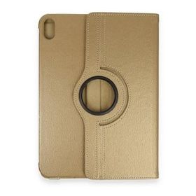 iPad 2022 10.9 10.Nesil 360 Deri - Gold Tablet Kılıfı
