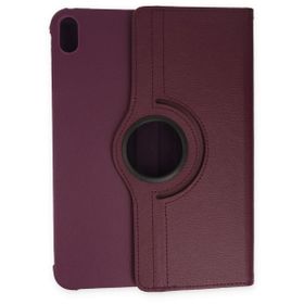 iPad 2022 10.9 10.Nesil 360 Deri - Mürdüm Tablet Kılıfı