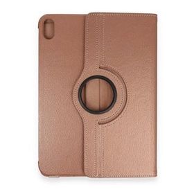 iPad 2022 10.9 10.Nesil 360 Deri - Rose Gold Tablet Kılıfı