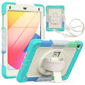 iPad 5 Air 9.7 Tablet Rainbow Kapak Turkuaz Kılıf