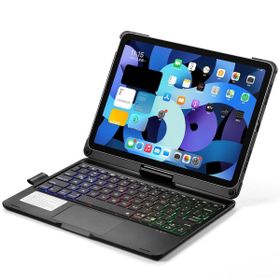 iPad Pro 11 2021 Magic Dönen Klavyeli - Siyah Tablet Kılıfı