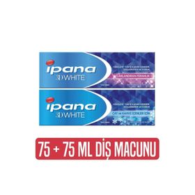 İpana 3D White 75 ml+75 ml 2'li Fırsat Paketi Çay Kahve ve Canlandıran Diş Macunu