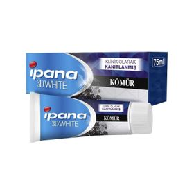 İpana 3D White Beyazlık Charcoal Temizlik 75 ml Diş Macunu
