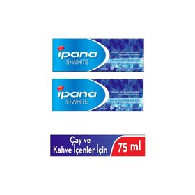 Ipana 3D White Çay ve Kahve İçenler İçin 2x75 ml Diş Macunu