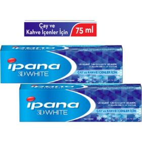 Ipana 3D White Çay ve Kahve İçenler İçin 2x75 ml Diş Macunu