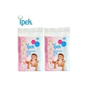 İpek 120 Adet 2x60 Bebek Temizleme Pamuğu