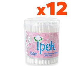 İpek 12x100 Adet Kulak Temizleme Pamuğu