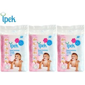 İpek 180 Adet 3x60 Bebek Temizleme Pamuğu