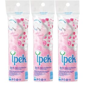 İpek 3x70 Adet Makyaj Temizleme Pedi