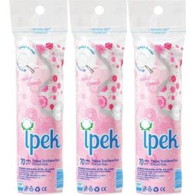 İpek 3x70 Adet Makyaj Temizleme Pedi