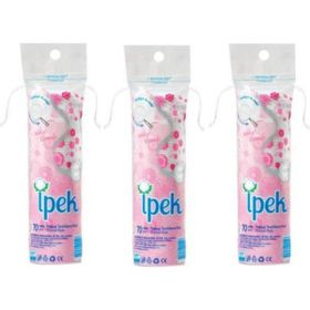 İpek 3x70 Adet Makyaj Temizleme Pedi