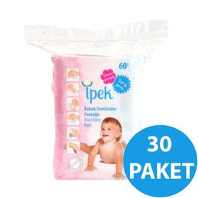 İpek 60x30 Adet Bebek Temizlik Pamuğu