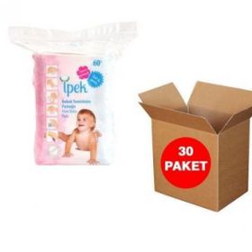 İpek 60x30 Adet Bebek Temizlik Pamuğu
