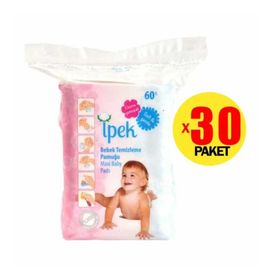 İpek 60x30 Bebek Temizleme Pamuğu