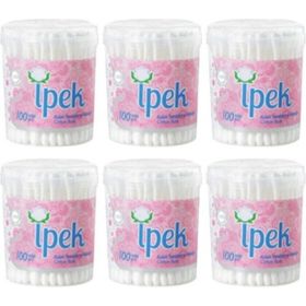 İpek 6x100 Adet Kulak Temizleme Pamuğu