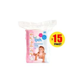 İpek Axi 15x60'lı Bebek Temizleme Pamuğu